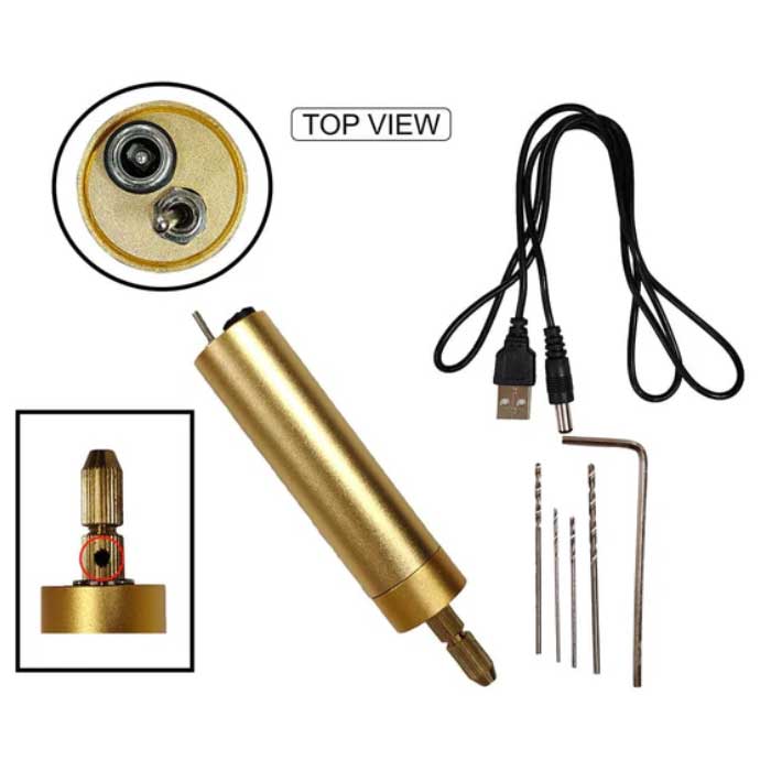 Electric-Mini-Drill-Machine-With-4-Bits Electric Drill Machine