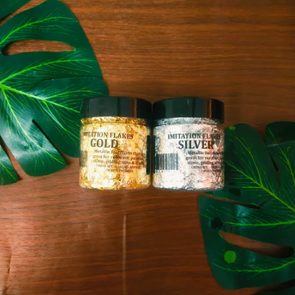 Silver Foil Flakes Jumbo Pack