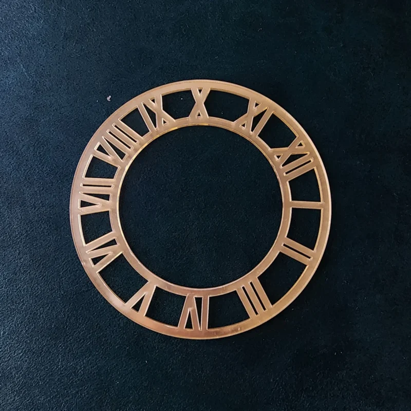 Gold roman clock number Ring