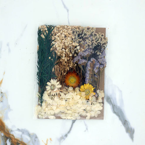 Dried Flower sheet card – Mix flower Theme