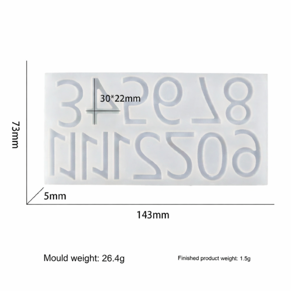 Clock Numeric Dial Number Mould